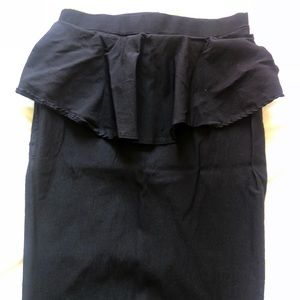 Black pencil skirt